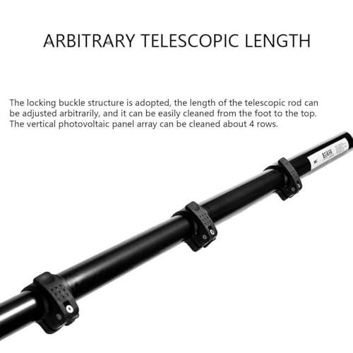 twostronking Telescopic Solar Panel Cleaning Brushes Rod,Solar Photovoltaic Cleaning Machine,with 8m Cable,Double Rotating brush head,solar panel cleaning brush,5.5m