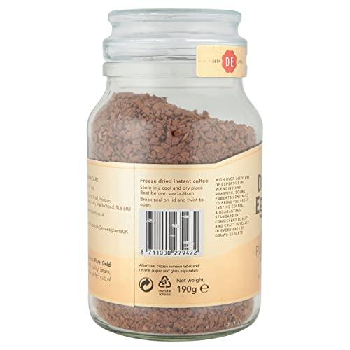 Douwe Egberts Douwe Egberts Pure Gold Medium Roast Instant Coffee 190g (Pack of 6 Jars, Total 1.14kg)