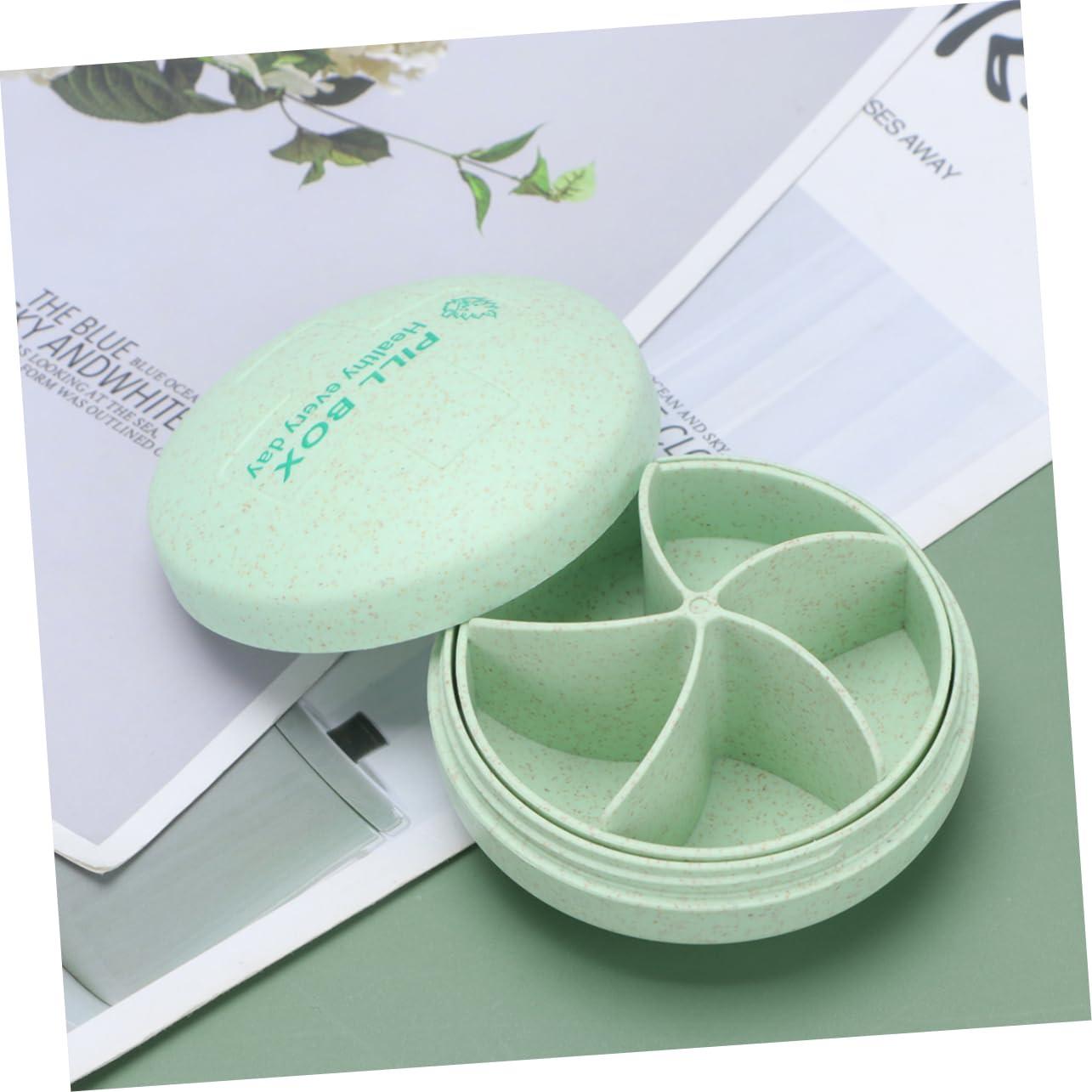 FOMIYES FOMIYES Travel Pill Box Case Compact Storage Holder for Medication Portable Medicine Organizer Durable Material Fit in Backpack or Pockets