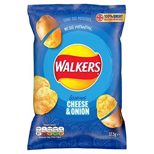 Walkers Walkers Cheese and Onion, 32.5 g (Pack of 48)