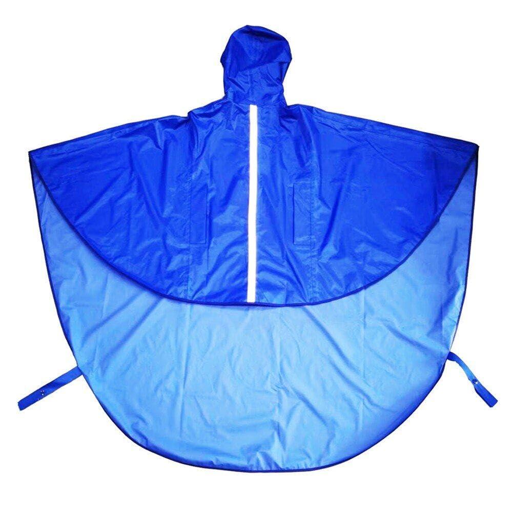 FreshCart Basics Waterproof Wheelchair Poncho Cover Full Body Coverage Reusable Wind Proof Cape with Hood for Mobility Scooter Wheelchairs