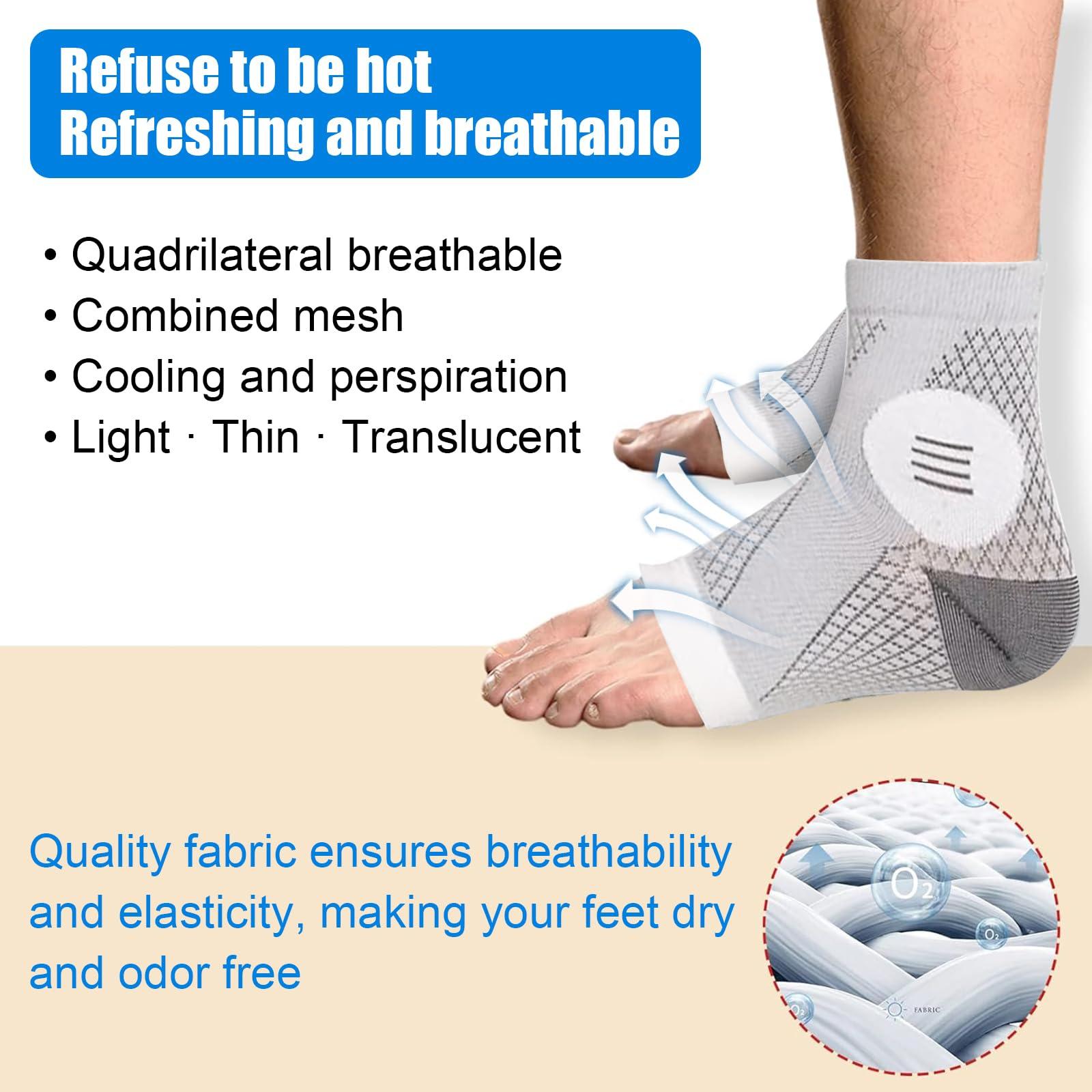 SIMDAO Neuropathy Socks, 3 Pair Functional Socks for Neuropathy Pain Relief, Soothe Relief Socks for Men Women, Plantar Fasciitis Socks for Nerve Damage Pain in Legs and Feet S/M)