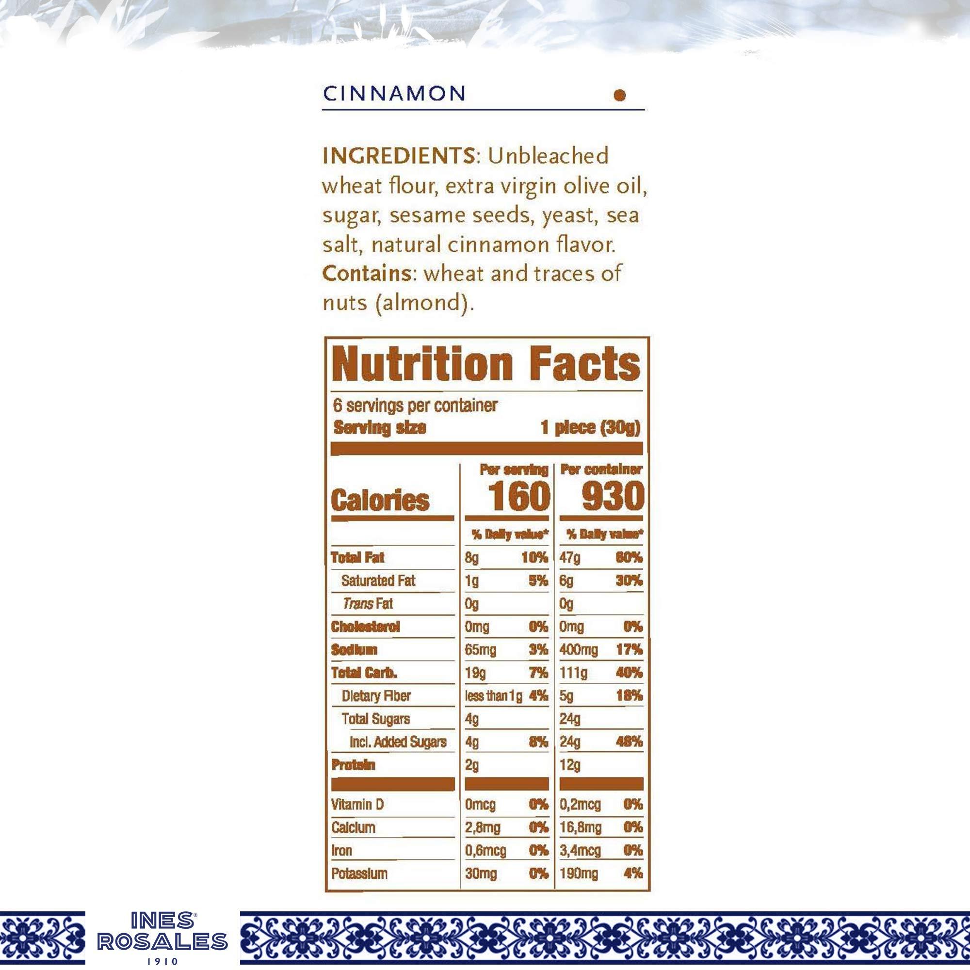 Ines Rosales Ines Rosales Sweet Olive Oil Tortas with Cinnamon, Spanish Snacks, 14 x 120g