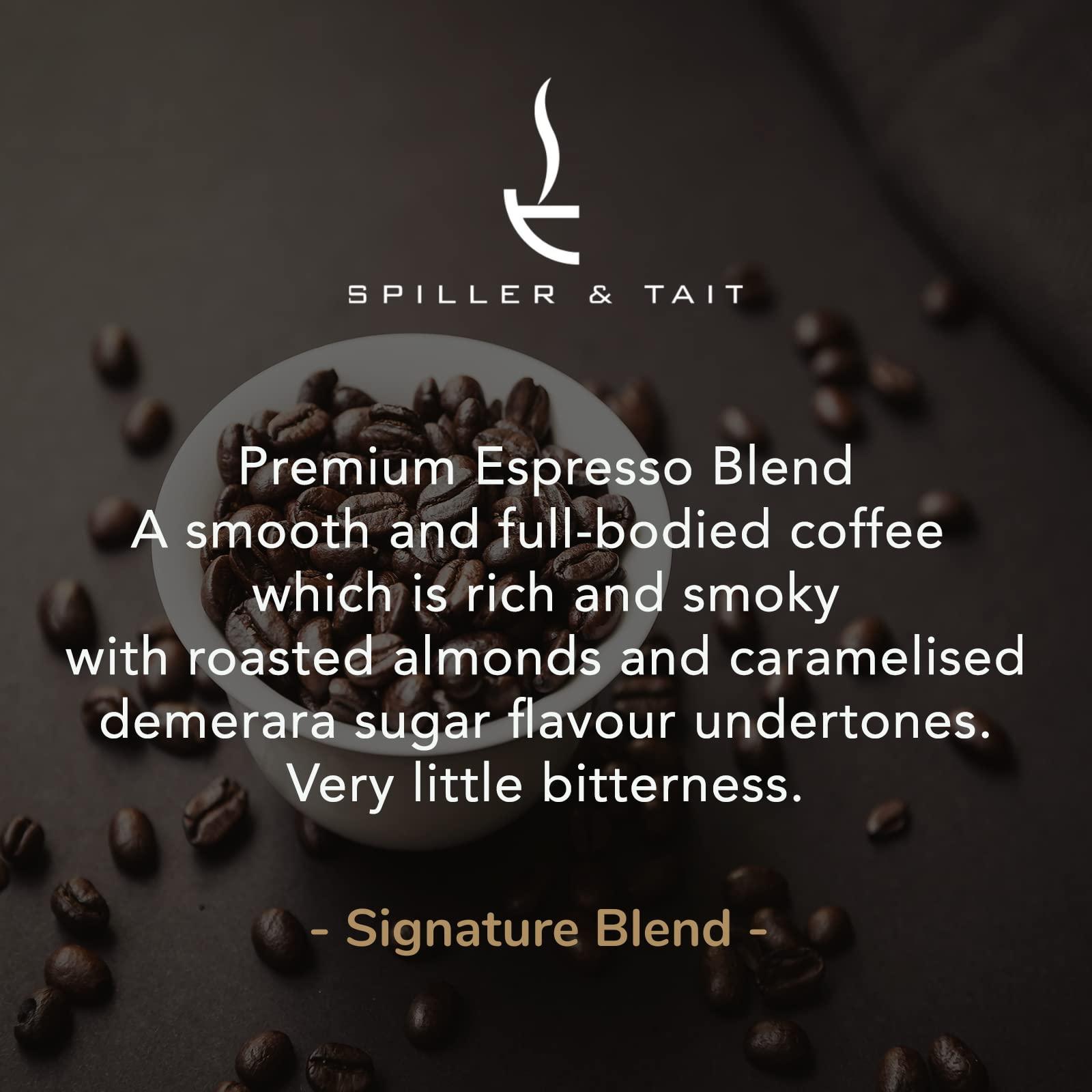Spiller & Tait Spiller & Tait Signature Blend - Ground Coffee 500g Bag – Multi Award Winning - Roasted in Small Batches in the UK – Suitable for Filter/Aeropress/Cafetiere
