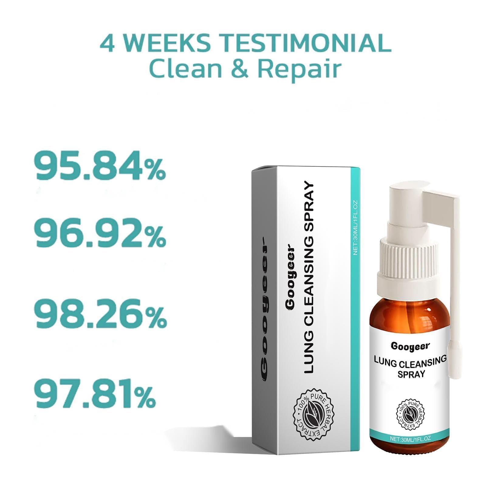 FLLUOUZH 3 Pcs Lung Cleansing Spray, Herbal Lung Cleansing Spray, Googeer Herbal Lung Cleanse Mist, Herbal Spray Cleansing Lung, Respiratory Support and Mucus Relief to Breath Easy