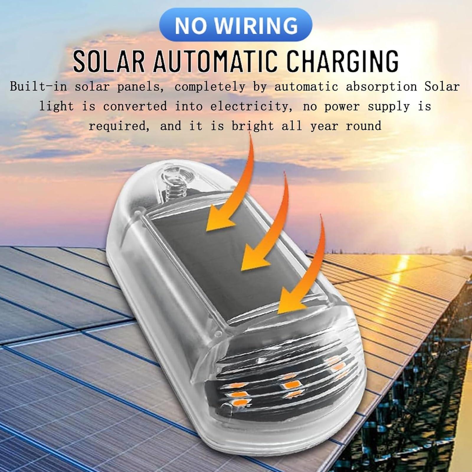 Generic Wireless Cab Lights for Truck, 2024 New Punch-Free Solar Cab Lights, 7 Colors App Control, Led Lights Vibration Sensor Roof Lights, Lights for Universal Car (White 12 pcs)