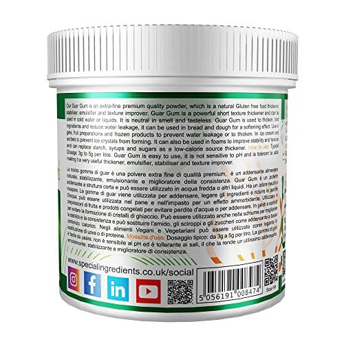 SPECIAL INGREDIENTS Guar Gum Powder 5kg Premium Quality Non-GMO, Gluten Free Recyclable Container