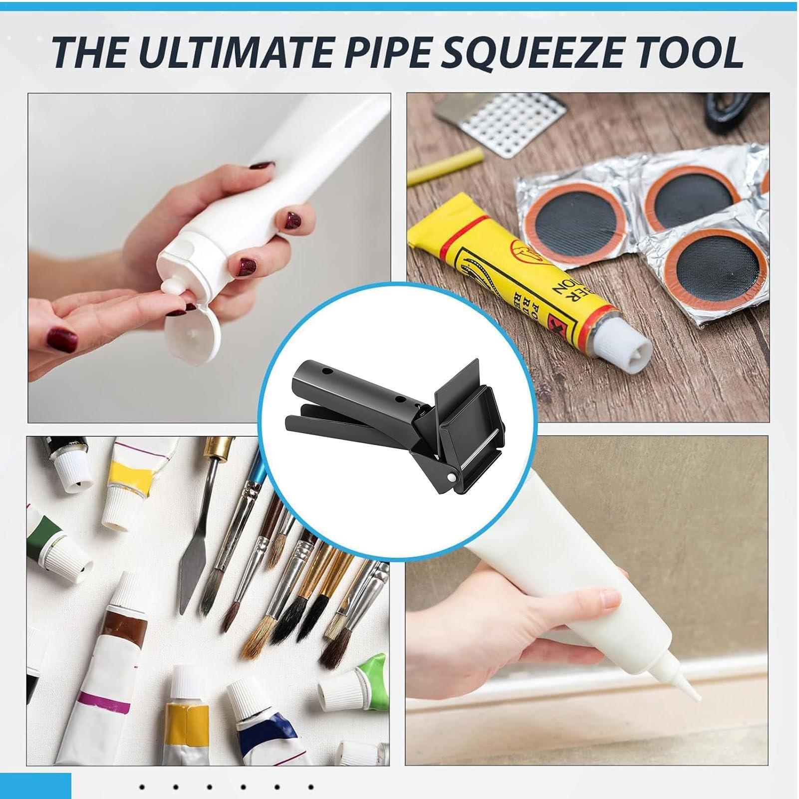 FreshCart Basics Tube Grip - Silicone Extrusion Tool, Silicone Dispenser Tube | Ergonomic Squeeze Extrusion Tool Metal Tube, Rtv Tube Squeezer, Heavy Duty Silicone Dispenser for Prevents Waste, Iron