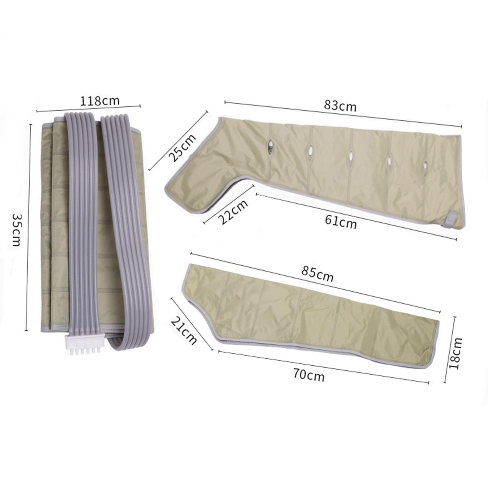 Generic Air Compression Massager Machine Lymphatic Drainage Leg Massager Recovery Boots with 6 Air Cushions for Full Body Recovery Dynamic Compression Massage Technology